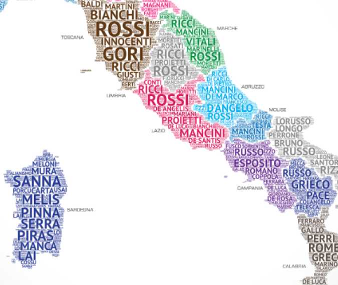 map italian surnames        <h3 class=